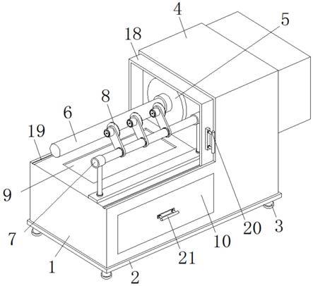 一種具有廢料回收功能的紙管加工用小黄片下载软件大全的製作方法